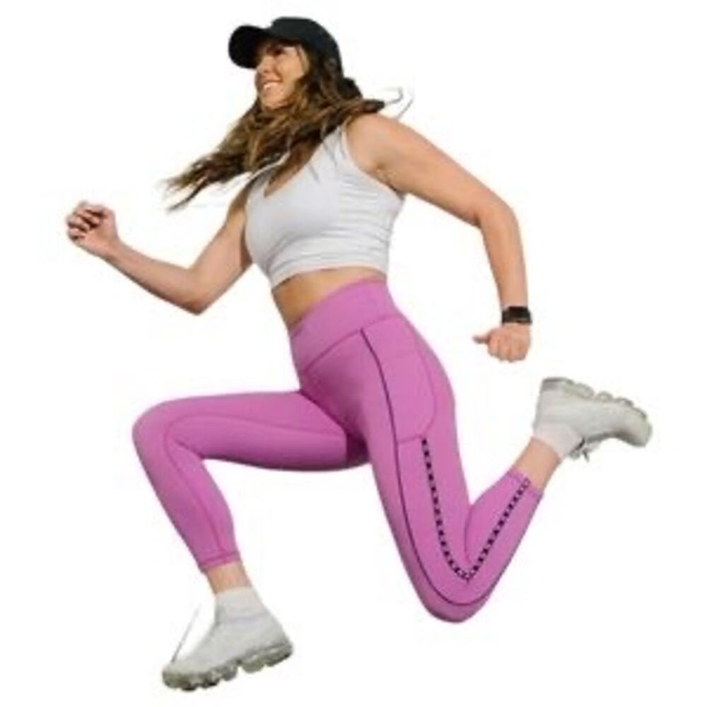 Zyia Purple LNT Size 4 Leggings Compressive Workout Crossfit Running Yoga - Picture 2 of 8